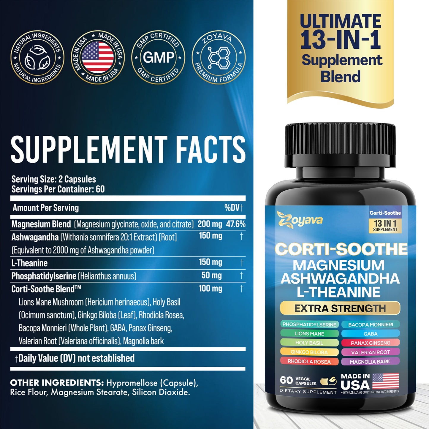 CortiSoothe Stress & Focus Capsules