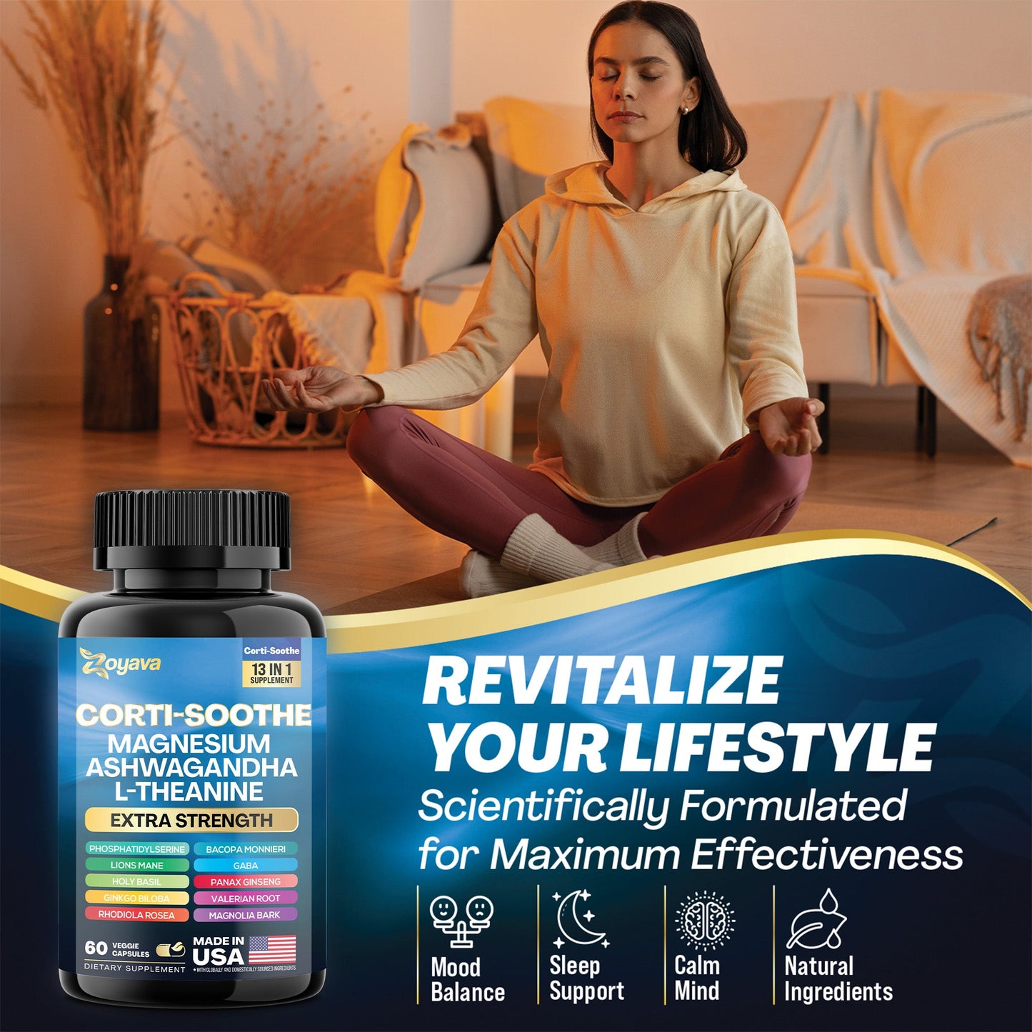 CortiSoothe Stress & Focus Capsules