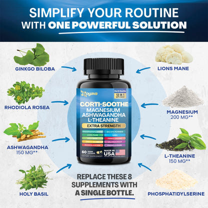 CortiSoothe Stress & Focus Capsules